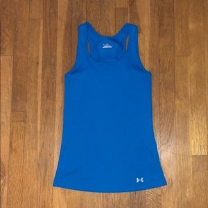 Blue under armor workout tank top